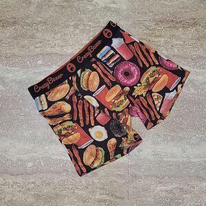 CRAZY BOXER MENS FAST FOODS POLY BOXERS SIZE SMALL